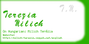 terezia milich business card